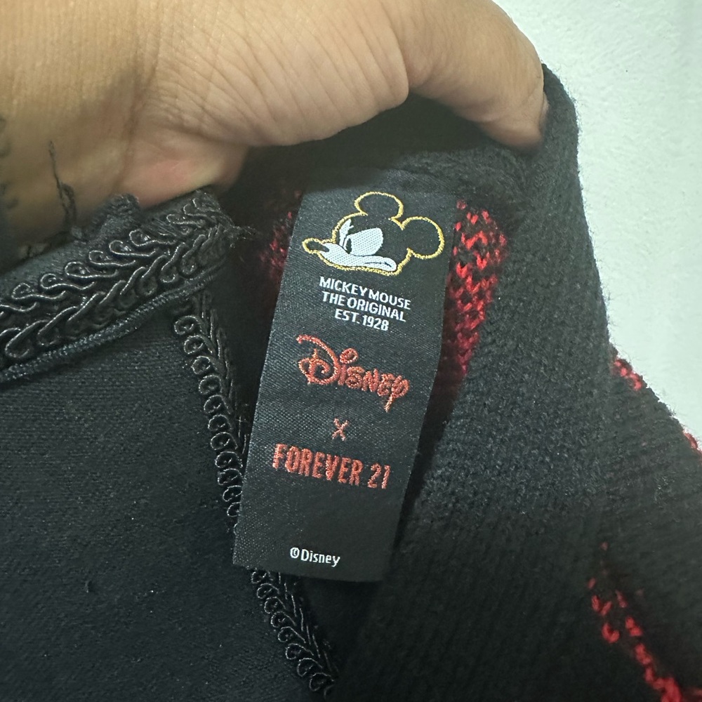 Forever 21 Mickey Mouse Disney Plaid Cardigan 90th Anniversary - Picture 9 of 9